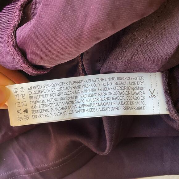 FOREVER 21 Women Party Dress size M Deep Cut Sleeveless Above Knee Sequin Purple - Picture 6 of 7